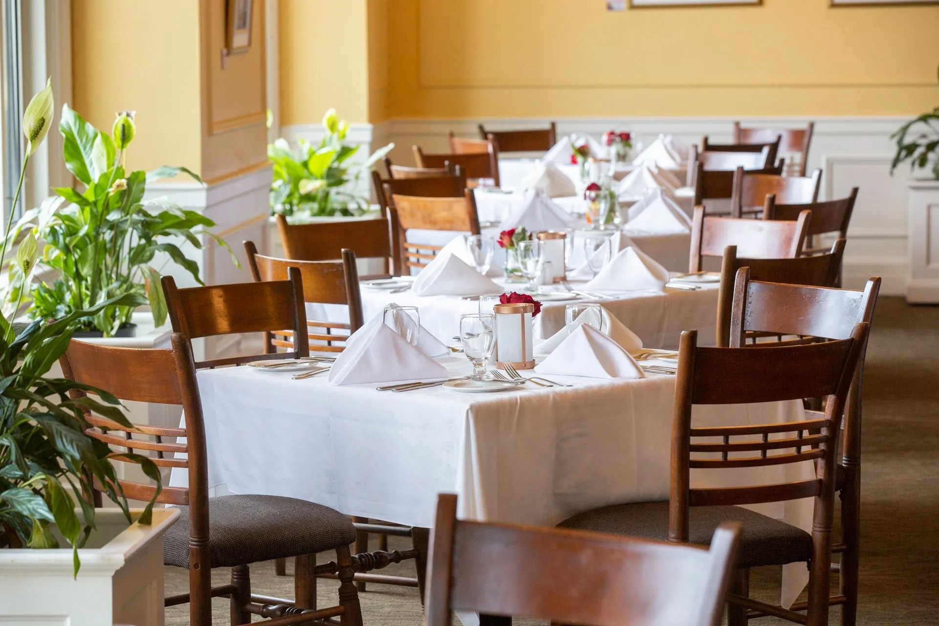Dining at Churchill’s Restaurant